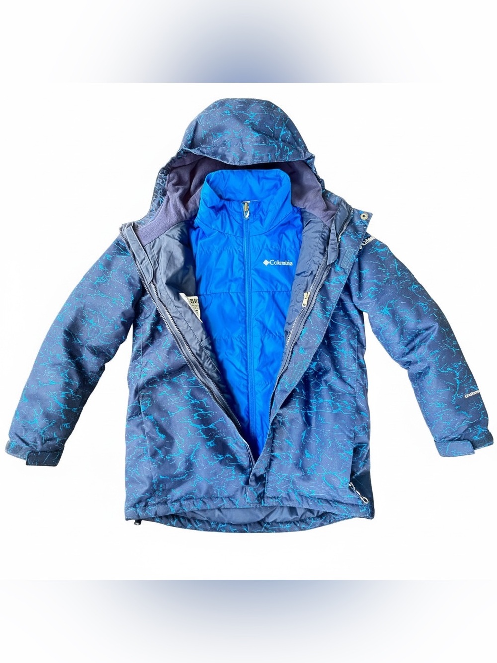 Columbia Whirlibird II Interchange 3-in-1 Ski Jacket Collegiate Navy Crackle |YM